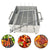 Stainless Steel Square Tabletop Barbecue Grill - Portable and Compact for Outdoor Cooking
