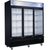 Dukers DSM-69F Commercial Glass Door Freezer – 3-Door Upright Merchandiser with LED Lighting & Adjustable Shelves