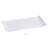 Yanco FU-1314 Fuji Rectangular Display Plate, Porcelain, Bone White, Pack of 6