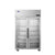 Atosa Plus Two Section Pass-Thru Refrigerator with Front Glass Doors and Rear Solid Doors