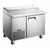 Grista Stainless Steel Pizza Prep Table with Refrigeration and Solid Door