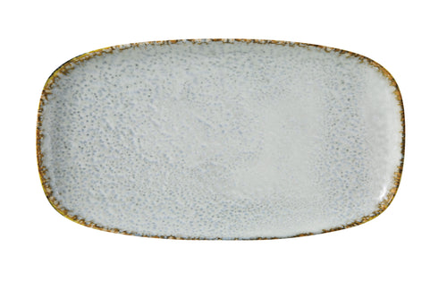 Yanco Iris Blue Chinaware Coupe Oval Plate ( Pack Of 12 )