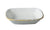 Yanco Iris Blue Chinaware Rectangular Bowl ( Pack Of 36 )