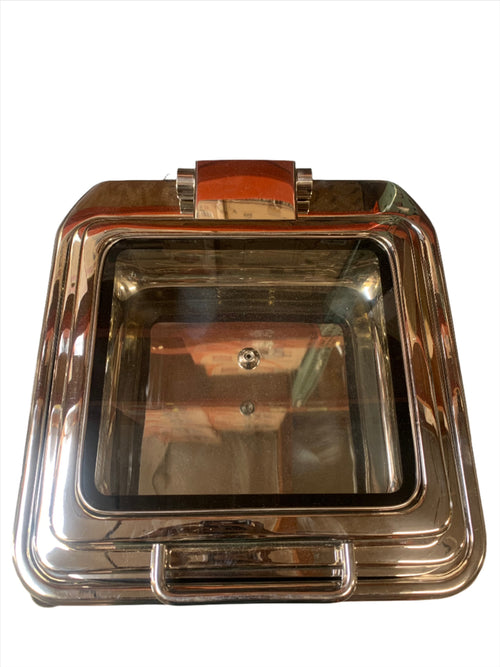 Stainless Steel square glass cover - Hydraulic Chafer