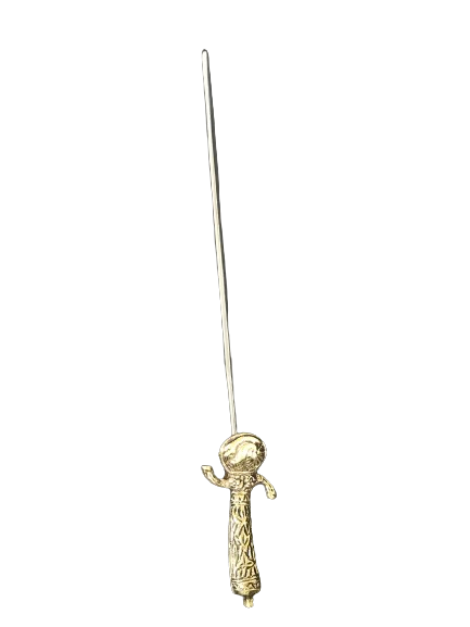 Brass Handle Stainless Steel flat Bbq Skewers: Available in different Model- French lily, Sabra, Sword, Lobster, Cow