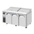 Turbo Air JST-72-N Side Mount J Series Sandwich/Salad Unit with Three Sections 18 cu. ft.