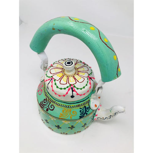 Tea kettle - Beautifully Hand Painted With Traditional Rajasthani/ Mughal Art