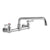 Krowne 12-812L Silver Series 8-Inch Center Wall-Mount Faucet with 12-Inch Swing Spout