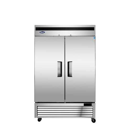 Atosa MBF8507GR Two-Door Reach-In Refrigerator, Front View