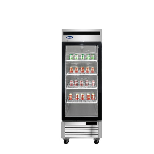 Atosa MCF8701GR One-Glass Door Reach-In Freezer, Front View