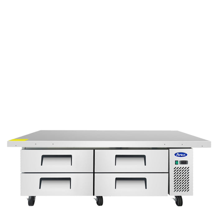 ATOSA MGF8454GR — 76″ Refrigerated Chef Base, Extended Top