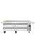 Atosa 76 Inch Extended Top Chef Base Freezer with 72 Inch Cabinet Commercial Stainless Steel Equipment Stand