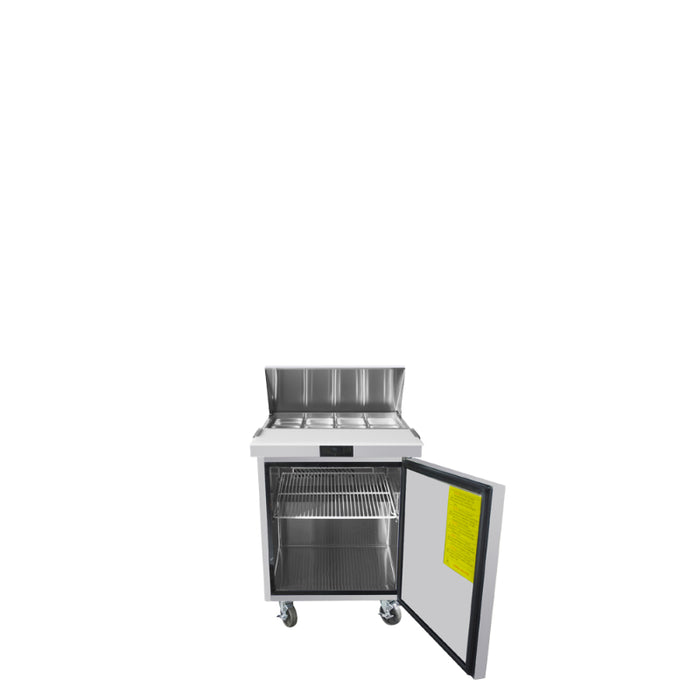 ATOSA MSF8301GR — 27″ Refrigerated Standard Top Sandwich Prep. Table