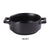 Yanco NB-907 Round Bake Plate With Handle 20 OZ Ceramic Noble Black Dinner Plate Pack of 12(1Dz)