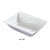Yanco SW-409 Sea Wave Rectangular Bowl, 25 oz, China, Bone White (1Dz)