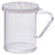 Winco 10 oz Dredge with 3 Clear Snap-on Lids