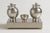 Stainless Steel Hammered Pani Puri Bowl Set with Lids