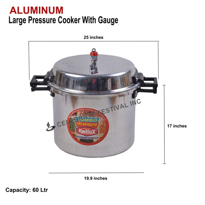 Heavy Duty Commercial use Pressure Cooker (Without Pressure Gauge)