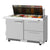 Turbo Air PST-48-18-D2R(L)-FB-N PRO Series Mega Top Sandwich/Salad Prep Table with Two Sections 11.1 cu. ft