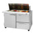 Turbo Air PST-48-18-D2R-N PRO Series Mega Top Sandwich/Salad Prep Table with Two Sections 12.0 cu. ft