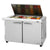 Turbo Air PST-48-18-N-FL Rear Mount PRO Series Mega Top Sandwich/Salad Prep Table-Flat Lid with Two Sections 15.0 cu. ft