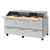 Turbo Air PST-72-30-D6-N-SL Rear Mount PRO Series Mega Top Sandwich/Salad Prep Table-Slide Lids with Three Sections 23.0 cu. ft