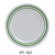 Yanco PT-107 Pine Tree Round Dinner Plate, 7.25
