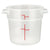 Round Storage Container, Translucent, Polypropylene by Winco