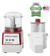 Robot Coupe R2CLR DICE Combination Food Processor with 3 Qt. Clear Bowl, Continuous Feed & 4 Discs - 2 hp