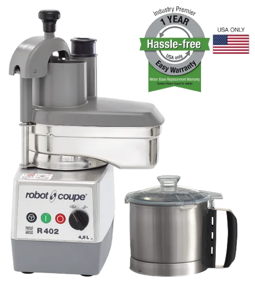 Robot Coupe R402A Combination Continuous-Feed Food Processor – 4.5 Qt