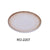Yanco RO-2207 ROCKEYE Round Plate, China, Two-Tone, White & Brown, (3Dz)