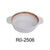 Yanco RO-2506 ROCKEYE-2 Bake Dish With Ear, 7 Oz, China, Round, White & Brown, (3Dz)