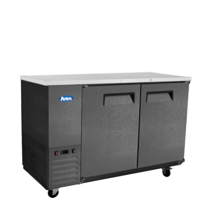 SBB69GRAUS2 Shallow Depth Back Bar Coolers (Black Exterior) by Atosa