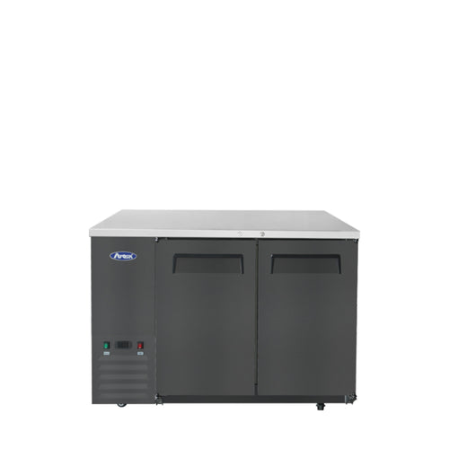 SBB48GRAUS2 Shallow Depth Back Bar Coolers (Black Exterior) by Atosa