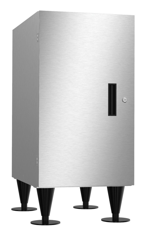 Hoshizaki SD-271 icemaker dispenser stand with lockable doors.