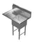 SINK WITH LEFT DRAIN BOARD-ONE TUB SE15151L GSW