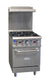 Serv-Ware SGR-4B-LP 24” Commercial Gas Range – 4 Burner Restaurant Stove with Oven, LP, 151,000 BTU