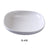 Yanco SI-408 Siena Square Bowl, 24 Oz, China, Embossed Rim, White (2Dz)