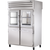 True STR2RPT-2HG/2HS-2S-HC Pass-Thru Combination Half Front/Solid Rear Swing Doors Refrigerator