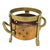 Handcrafted Copper Sigdi with Decorative Ring Border – Traditional Indian Charcoal Stove for Authentic Cooking & Serving