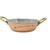 Hammered Copper Stainless Steel Kadai (Karahi) Bowl with Welded Handle – Traditional Indian Serveware