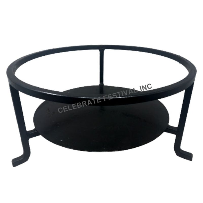 Mild Steel Tava/ Tawa Stand Heavy Duty Black, available in 12, 15 and 18" Diameter sizes