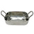 Stainless Steel Hammered Design Rectangular Pan with SS Handle – Durable Serveware for Roasting and Baking