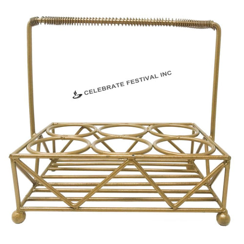 Chai-Tea Glass Holder Gold-String-6