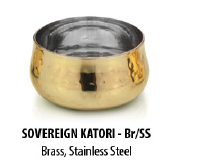 Copper/Steel Hammered Katori (Bowl) SOVEREIGN KATORI -5OZ