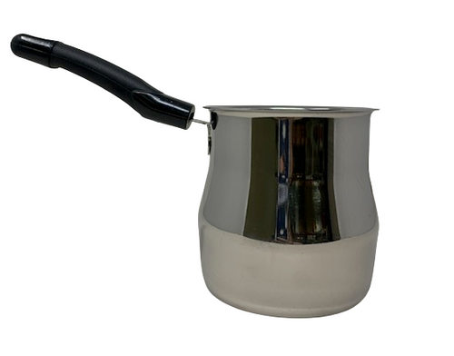 Stainless Steel Tandoori Chai Pan/ Turkish Coffee Pot/Saucepan Coffee Maker/Sauce Pan Butter Melter/Milk Warmer Pots for Stove Top: Available in 16oz and 32 oz