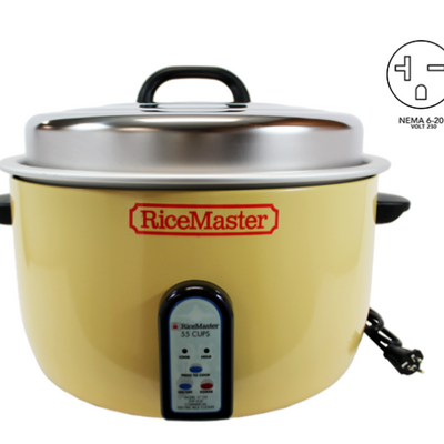 Town 57155 110 Cup (55 Cup Raw) Electronic Rice Cooker / Warmer - 230V