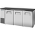 True TBB24-72-3S-Z1-BST-S-1 Solid Swing Door Back Bar 24″ Depth Single Zone Cooler with Black Sub Top and Stainless Exterior