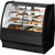 True TGM-DZ-48-SC/SC-B-W Fixed Front Curved Glass, Solid Colored End Dual Zone