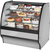 True TGM-R-48-SC/SC-S-S Fixed Front Curved Glass, Solid Colored End Refrigerator